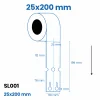 Loop Lock etiķetes 25 × 200 mm – 2 slāņu