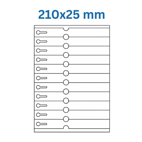 Izmērs 210 × 25 mm (K01) Izmērs 210 × 25 mm (K01)