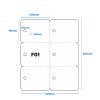 Lāzera etiķete 105 × 99 mm (F01) Lāzera etiķete 105 × 99 mm (F01)