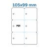 Lāzera etiķete 105 × 99 mm (F01) Lāzera etiķete 105 × 99 mm (F01)