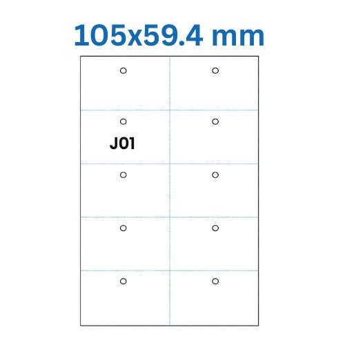 Lāzera etiķetes 105 × 59,4 mm (J01) Lāzera etiķetes 105 × 59,4 mm (J01)