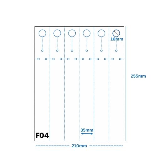 Spraužamās etiķetes uz loksnēm 35 x 255mm Spraužamās etiķetes uz loksnēm 35 x 255mm