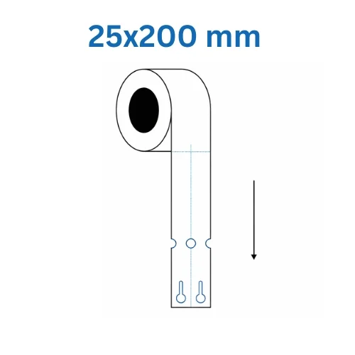 Loop Lock etiķetes 25 × 200 mm – 2 slāņu