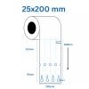 Loop Lock etiķetes 25 × 200 mm – 4 joslas (BALTA) Loop Lock etiķetes 25 × 200 mm – 4 joslas (BALTA)