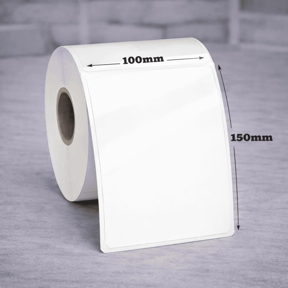 Semigloss uzlīmes 100 x 150mm (475gab rullī) x6