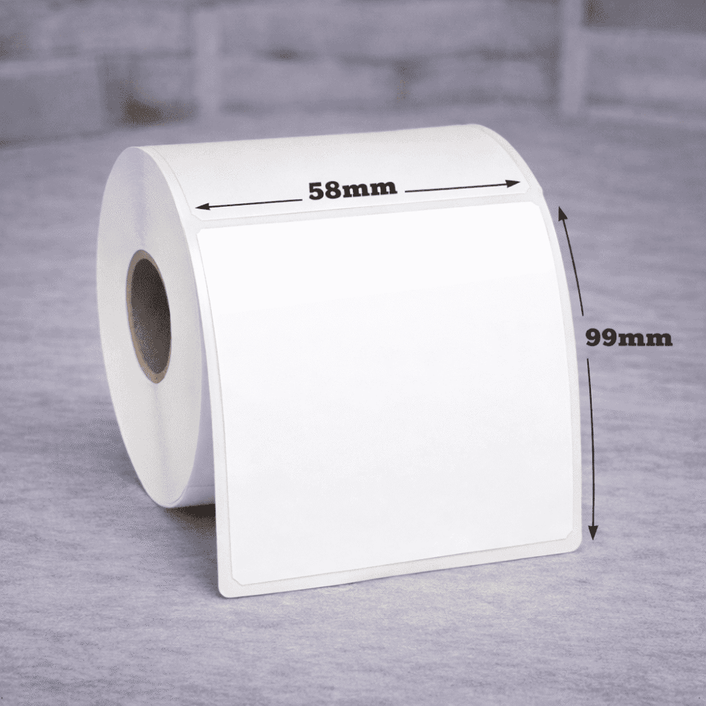 Wellum uzlīmes 58 x 99mm (725gab rullī) x6 Wellum uzlīmes 58 x 99mm (725gab rullī) x6