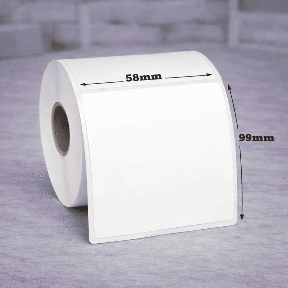 Wellum uzlīmes 58 x 99mm (725gab rullī) x6