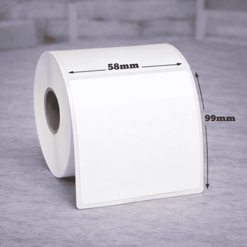 Wellum uzlīmes 58 x 99mm (725gab rullī) x6 Wellum uzlīmes 58 x 99mm (725gab rullī) x6