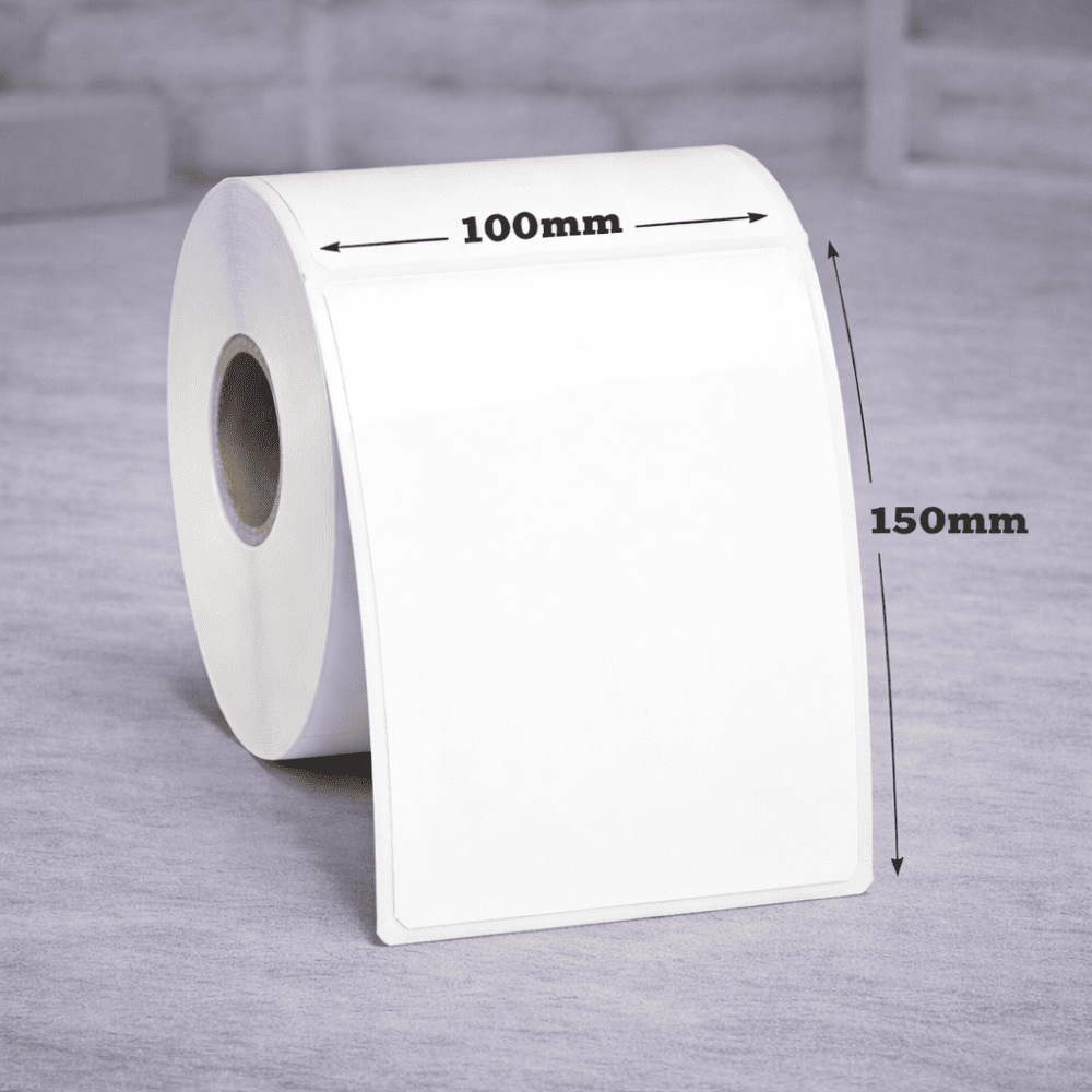 Polipropilēna uzlīmes 100 x 150mm (475gab rullī) x6 Polipropilēna uzlīmes 100 x 150mm (475gab rullī) x6