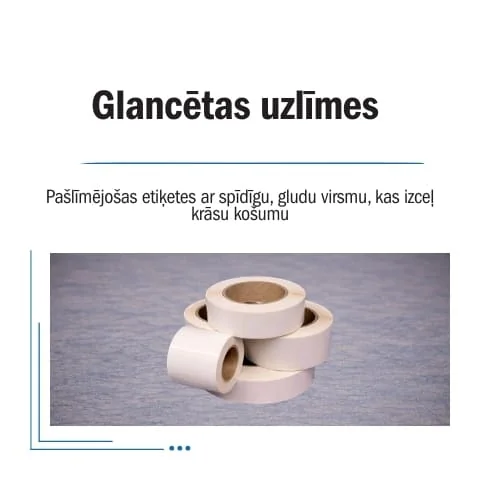 Glancētas uzlīmes Glancētas uzlīmes